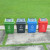普利赛拉 新款分类垃圾桶 酒店大号环卫物业商用走廊户外垃圾桶 绿色（厨余垃圾） 40L