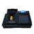 加厚防静电零件盒塑料胶周转箱电子元件盒黑色托盘方盘手机物料盒 H12#(280*190*25mm)