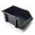 邦意拓 防静电零件盒 电子厂黑色塑料斜口零件盒 背挂式/组立式元件盒 H4-组合式253*155*125mm
