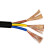 凤达 国标中型四芯多股软橡套线缆 YZ4*1平方 1米