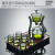 唐丰玻璃功夫茶具套装家用懒人泡茶器宫灯创意自动磁吸泡茶壶茶杯套装 6个 邀月宫灯(铅灰)+唯美灰料6把杯  1L