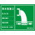 雨水排放口标识牌 污水排放口标志牌铝板安全警示提示牌定制做 绿色雨水排放口新款 48x30cm