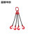 富都华创 起重吊索具 5吨0.5米4腿 猛钢铁链条吊链行车吊装工具 FDHC-DSJ-038