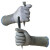防切割铁不锈钢屠宰裁剪验厂5五级防护金属加长编织钢丝手套 HPPE防切割手套