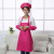 广告围裙定制logo纯色韩式家务厨房围裙印字咖啡店市工作服围裙 枚红色单件围裙 单个围裙