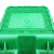 兰诗 YJX2 新国标分类垃圾桶 大号可挂车户外环卫垃圾箱带盖 240L蓝色-可回收物