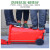钰启隆 大号垃圾桶 户外加厚 塑料带盖 挂车翻盖垃圾桶 单位：个 红色100L带轮款