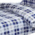 沸耐笙 FNS-03316 宿舍三件套棉被加厚床单被褥枕套 蓝白格[活性棉] 夏季款1.0床[含夏凉被] 套