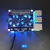 定制树莓派散热双风扇扩展板兼容树莓派开发板RaspberryPi带LED氛 蓝色