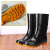 钢米 雨鞋男士水鞋雨靴防滑防水水靴 中筒单层 (单位：双) 42 黑色