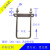 国标304不锈钢u型螺丝方卡 u型卡直角螺丝方形卡抱箍挡板定做 方型卡