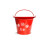 金思丹博 JSDB-024 消防桶（半圆桶） 加厚消防黄沙桶 280(顶)*210(高)*190(底)mm （单位：个）