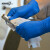 爱马斯AMMEX 一次性丁腈手套耐磨化工实验室工业劳保保洁XNFST耐用型深蓝色100只 小号S