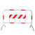 厚创 铁马护栏 加厚道路围栏可移动防撞栏隔离栏临时施工围栏 带牌板 红白条纹带牌1.2m*2m 20件起订