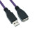 渤海USB2.0A公转A母\/AM转AF工业设备数据延长线高柔拖链抗干扰屏蔽线缆连接线现货定制 紫色高柔线 5米 带放大器