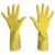 赛立特安全SAFETY-INXS 清洁手套 L28600 黄色橡胶手套 厨房家务洗碗手套 中码 1双