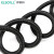   伊莱科（ELECALL)波纹管黑色PP材质防水阻燃软管穿线管 AD15.8 内径12mm(100米)