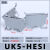 保险端子UK5-HESI导轨式保险接线端子排UK5RD熔断器底座4MM平方 ASK-1EN灰色1只
