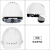 HKNA安全帽工地国标加厚透气施工工程领导男白色头盔印字定制防护头帽 欧式透气白色旋钮帽衬