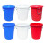 俐茗水桶车间收纳桶加厚回收桶塑料桶可定制LG415蓝色带盖160L