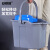 安赛瑞 手提拖把桶 颜色分区物业保洁大口径拖把拧干桶 蓝色 7A01105