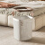 KMB家用垃圾桶带压框卧室客厅厨房卫生间镂空大号纸篓创意12L浅卡其无压框