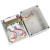 JONLET防水接线盒经济型插座盒户外ABS塑料分线密封盒CZF003三位 1个