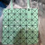 日本菱格包 日本夏季包包女2024新款时尚单肩包菱形折叠几何 浅绿色