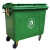 660L环卫垃圾箱户外分类移动带盖垃圾桶垃圾车专用工业物业大号挂 新料特厚款带盖绿色