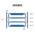 欧曼 轻型层板货架主架2000*500*2000mm四层200kg/层蓝色仓储货架