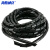 海斯迪克 PE塑料缠绕管 电线线束保护带 5米/卷*2卷 黑色 16MM H-88