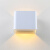 geled壁灯LED床头灯家用客厅卧室灯温馨氛围柔光舒适cob现代简约 明窗白色壁灯 暖白光3000K