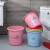 庄太太 15L粉色32*30cm 加厚洗衣塑料水桶手提装水大红色塑料桶盆桶
