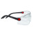 西斯贝尔（SYSBEL）WG-7256轻量型防护眼镜 3位伸缩护目镜 PC透明防雾镜片可旋转镜腿 12副/盒【可定制】