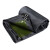定制 黑绿色帆布加厚有机硅防水防雨户外遮阳布苫布防晒蓬布配10m 5m*10m*0.86mm