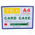 磁性卡套卡k士a4硬胶套软磁透明文件套标识卡展示牌文件袋保护套 A4灰色-横-磁10个装