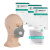飞氏盾 灰色活性炭折叠式口罩 带呼吸阀 一次性防菌防尘 头戴式 3D立体独立装 25只/盒 灰色 1 1 