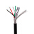 HD-LINK无氧铜4芯双屏蔽线控制线RS232线4芯屏蔽24AWGUSB线缆RS232 黑色