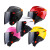 易美丽诺 LC0493 电动车头盔四季可拆卸围脖安全帽 粉色-高清镜片