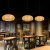 鸿松新中式茶室吊灯禅意东南亚餐厅卧室灯日式竹艺竹编灯笼中 大号本色