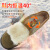 工品星GPX-FHX冬季保暖羊毛靴橡胶防滑底反绒牛皮耐磨防寒靴棕色 46码 