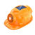HKNA太阳能风扇安全帽内置电风扇帽子可充电空调制冷降温神器工地头盔 黄色八风扇升级款双空调蓝牙版升级双空调制冷蓝牙 送