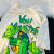 威圣郎海贼王T恤美式复海盗恐龙荧光绿超显白短袖男女宽松半袖大码上衣 绿色 L 116斤-135斤