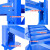 实邦 中型仓库货架300KG/层重型仓储展示架工厂置物架 蓝色中型 中型加厚120*60*200=4层主架300KG
