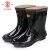 安全牌（AN QUAN PAI）绝缘靴ZX025 25KV电工防水劳保雨鞋 半筒加厚防滑雨靴 45码