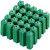 际工 绿色膨胀胶塞带钉塑料膨胀管6mm6厘8mm8厘自攻螺丝钉墙塞涨塞胶 8mm绿色膨胀胶塞 100粒 配钉