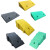 台阶垫门槛垫塑料斜坡板汽车上坡垫家庭用3-22cm彩色路沿坡 黄色-高4cm