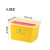 加厚医疗利器盒锐器盒黄色圆形方形垃圾桶一次性针头废物诊所专用 方5L翻盖 （整箱100个）;