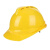 明盾 M-3安全帽 国标加厚ABS安全帽 工地施工电工监理V型劳保头盔 透气款 黄色