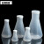 安赛瑞 加盖塑料三角烧瓶（2个装）锥形瓶平底烧瓶带盖塑料烧瓶 1000ml 600539